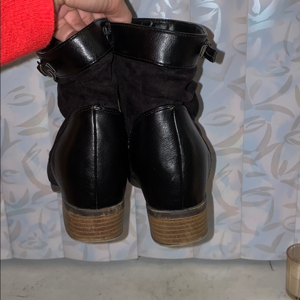Black Suede Booties - Picture 3 of 5